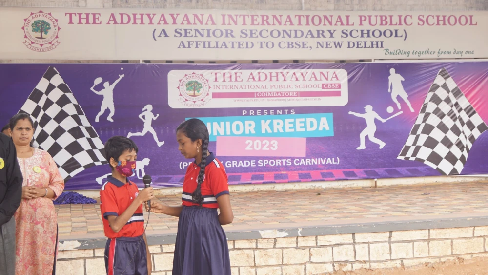 Monday assembly - The Adhyayana International Public School