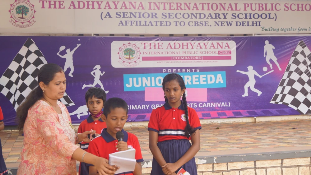 Monday assembly - The Adhyayana International Public School