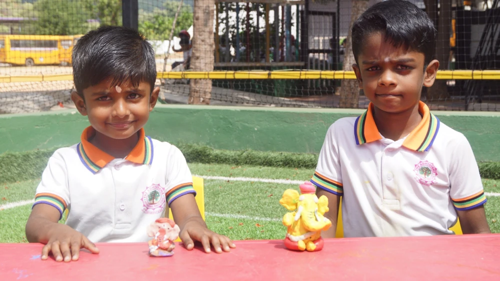 Celebrating Vinayagar Chaturthi Senior KG